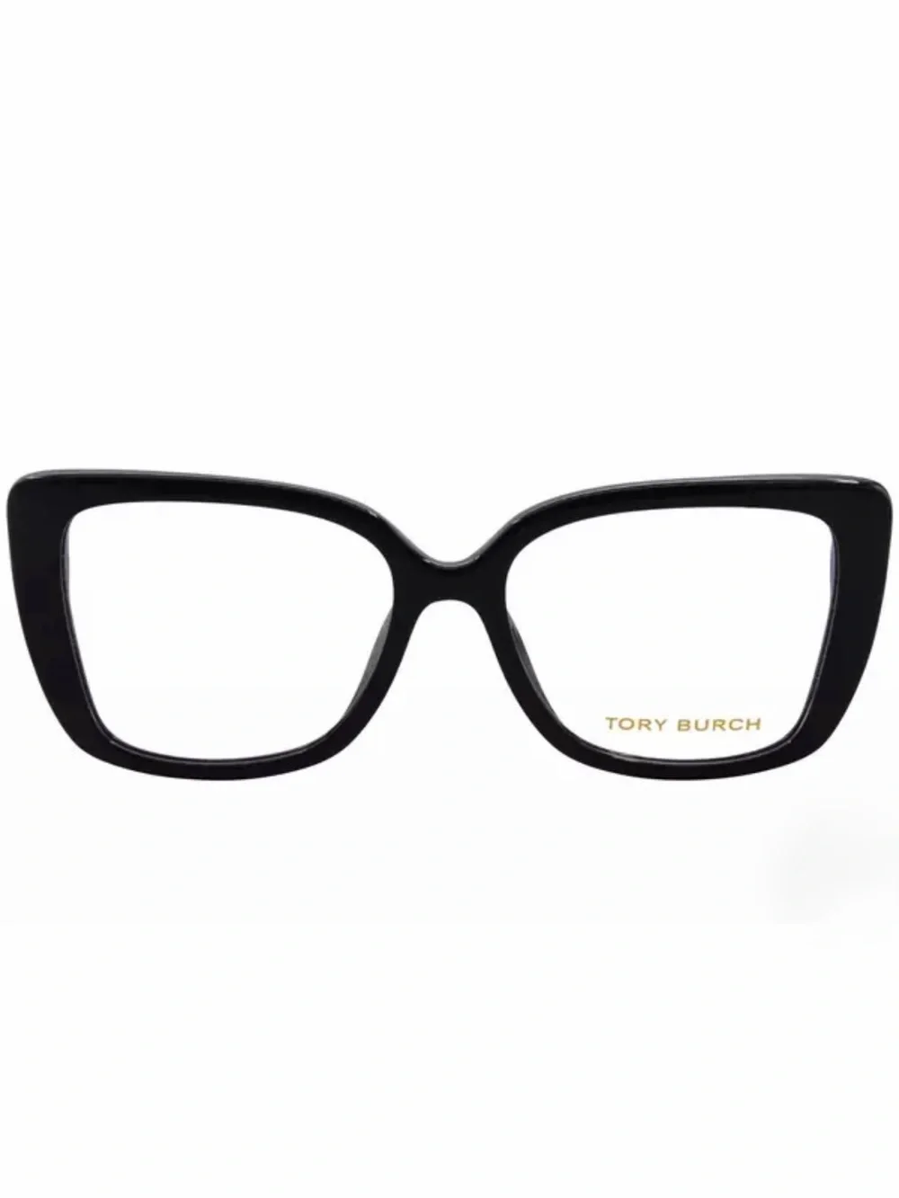 New Tory Burch TY2156U 1709 Black Oversized Cat Eye Frame Glasses Authentic